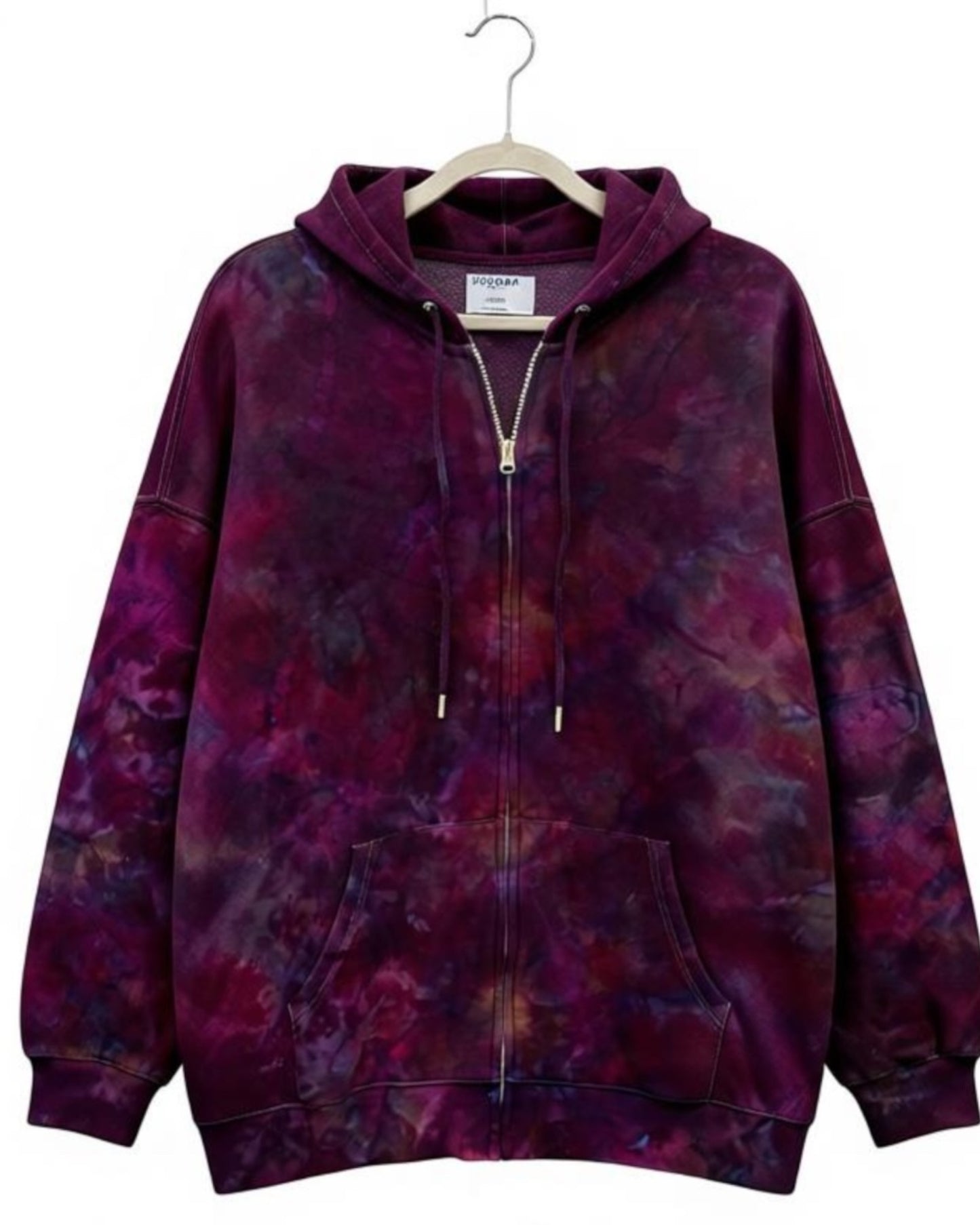 Large Women's Zip Up Tunic Hoodie "Lulu"