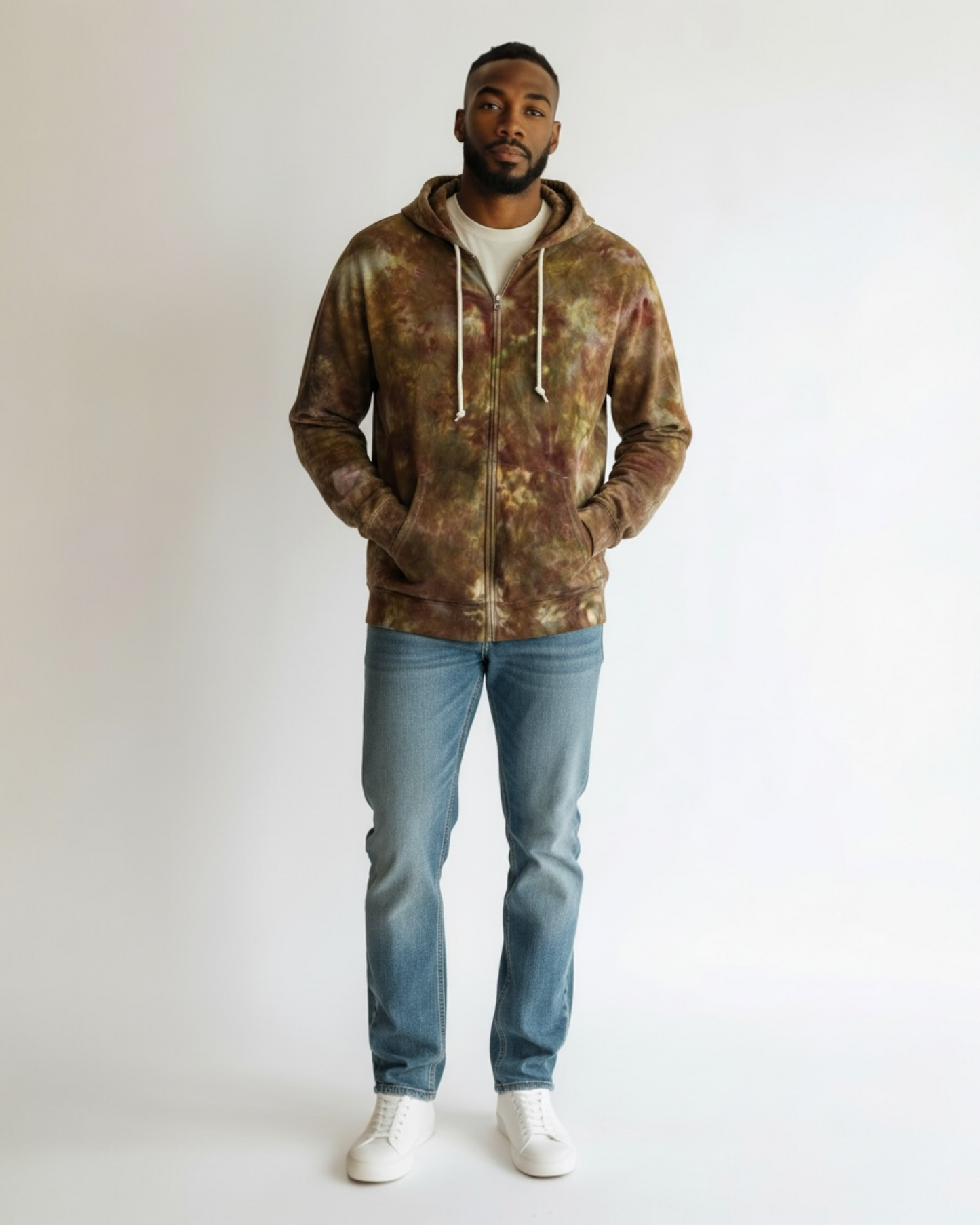 XL Men’s Zip Up Hoodie “Golden Raisins”