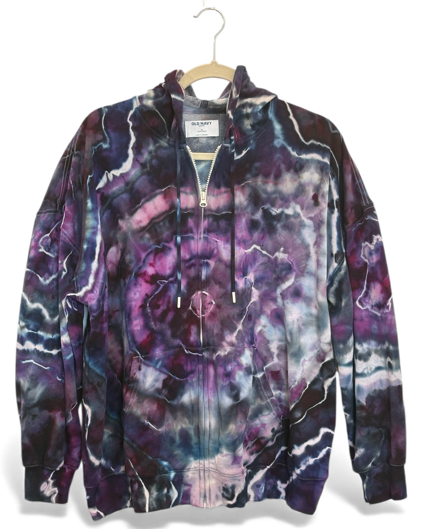 Medium Women's Zip Up Tunic Hoodie "Lucy"