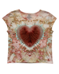 Small Short Sleeve Raw Edge Crop Tee