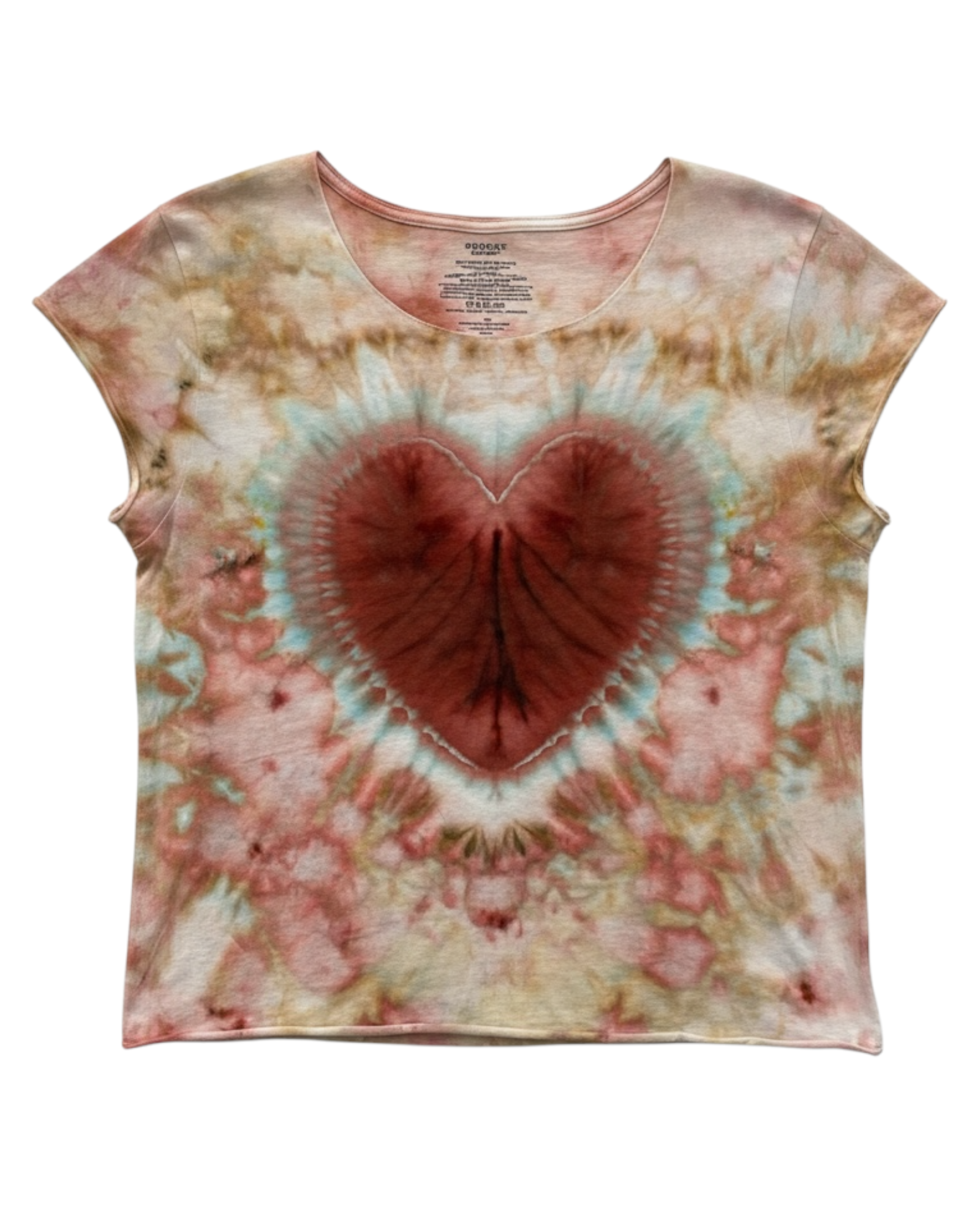 Small Short Sleeve Raw Edge Crop Tee