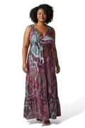 XL Fit and Flare Crinkle Gauze Maxi Dree