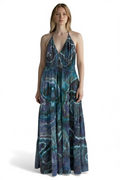 Medium Fit & Flare Crinkle Gauze Maxi Dress