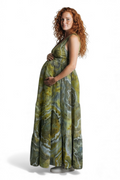 XL Fit & Flare Crinkle Gauze Maxi Dress