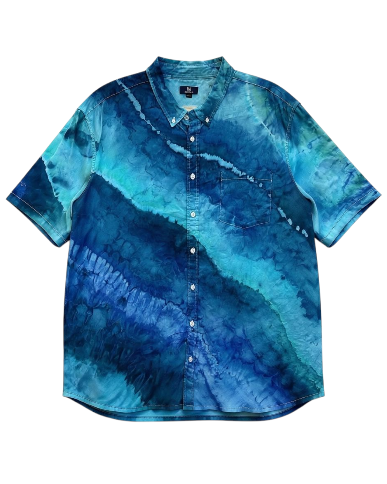 XL Men’s Cotton Short Sleeve Button Up Collared Shirt