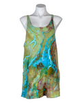 Small Women’s Athletic Sleeveless Mini Dress with Built-in Shorts V Neck Spaghetti Strap Sundress